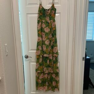 Windsor Green Floral Maxi Dress
